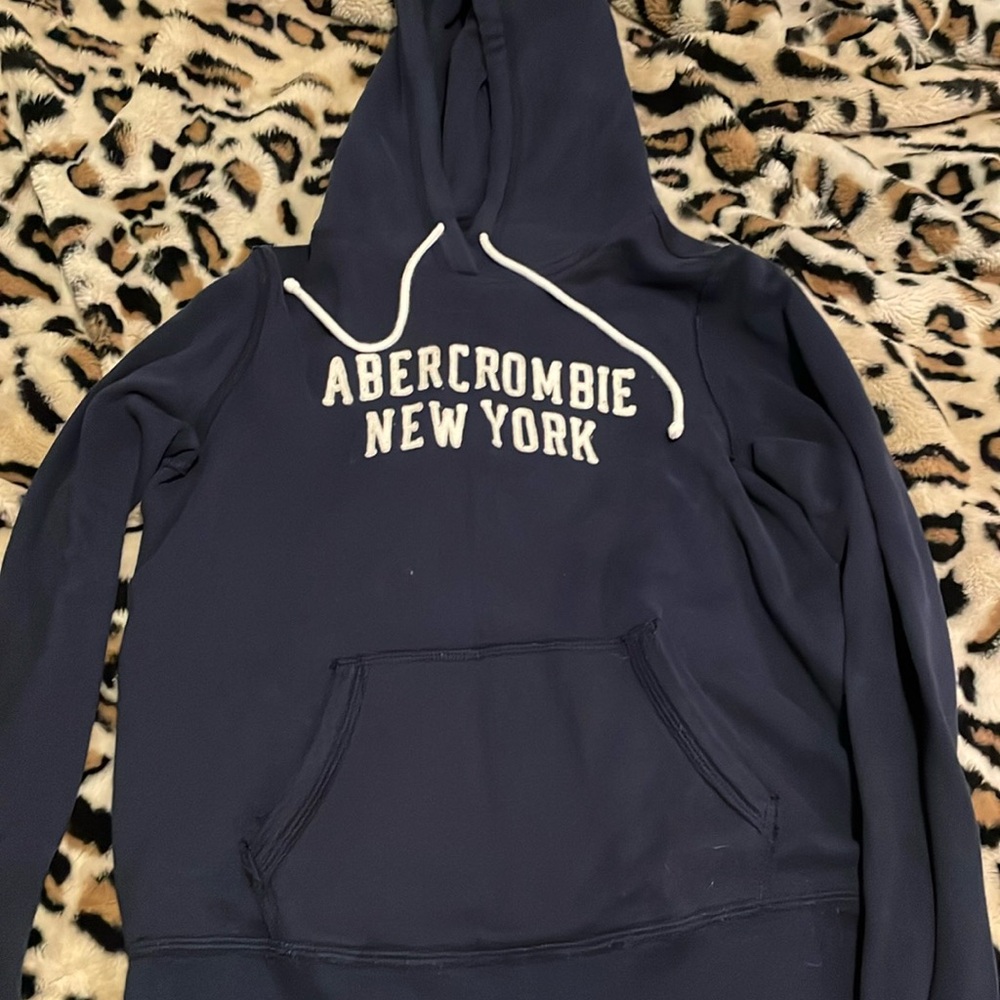 navy Abercrombie hoodie size medium